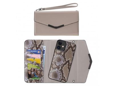 Mobilize Mobilize 2in1 Elegant Magnet Clutch Apple iPhone XR/11 Beige Snake