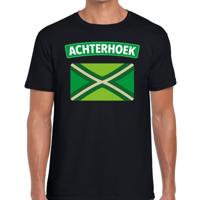 Achterhoek vlag t-shirt - zwart - voor heren - Festival kleding - korte mouwen