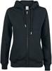 Clique 021005 Premium OC Hoody FZ Ladies - Zwart - S