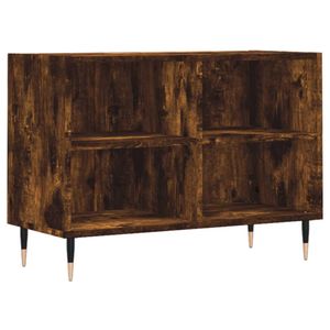 vidaXL Tv-meubel 69,5x30x50 cm bewerkt hout gerookt eikenkleurig