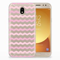 Samsung Galaxy J5 2017 TPU bumper Waves Roze - thumbnail