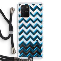 Onderbroken lijn: Samsung Galaxy S10 Lite Transparant Hoesje met koord