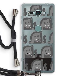 Cats: Sony Xperia XZ2 Compact Transparant Hoesje met koord