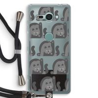 Cats: Sony Xperia XZ2 Compact Transparant Hoesje met koord