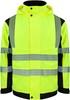 Korntex KX812 Premium Printable Hi-Vis Softshell Safety Jacket Copenhagen - Signal Yellow/Black - 4XL