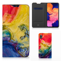 Bookcase Samsung Galaxy A10 Watercolor Dark - thumbnail