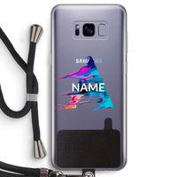 Abstract Spectrum: Samsung Galaxy S8 Transparant Hoesje met koord