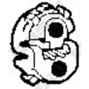 Aanslagrubber, demper 255169