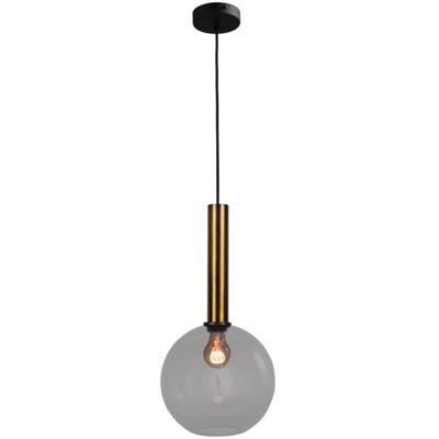 Masterlight Hanglamp Ø 25cmBella 2 Antiek messing met smoke glas - 2980-10-05-25