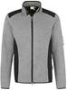 Hakro 836 Knitted fleece jacket Dawson - Mottled Grey - L