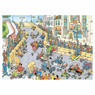 Jan Van Haasteren legpuzzel - de zeepkistenrace, 1000st.