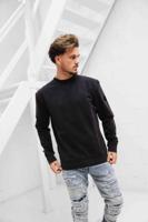 Cruyff Non Denim Sweater Heren Zwart - Maat XL - Kleur: Zwart | Soccerfanshop
