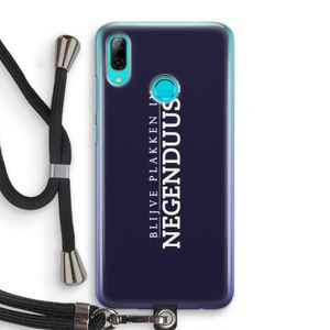 Blijve plakken in Negenduust: Huawei P Smart (2019) Transparant Hoesje met koord