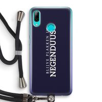 Blijve plakken in Negenduust: Huawei P Smart (2019) Transparant Hoesje met koord