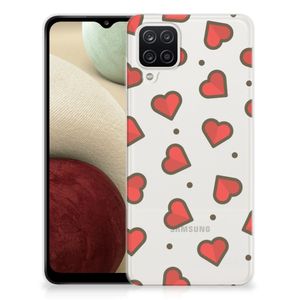 Samsung Galaxy A12 TPU bumper Hearts