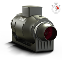 [tweedekans] Vortice Buisventilator Lineo 100t &apos;quiet&apos; - Aansluiting 100mm - 3 Standen Met Nalooptimer