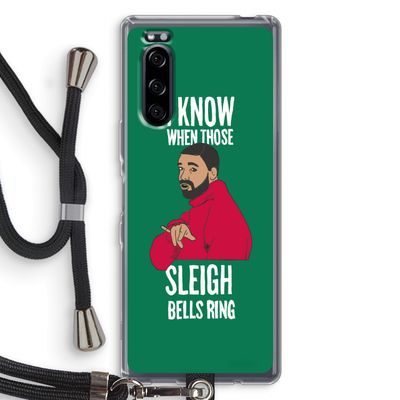 Sleigh Bells Ring: Sony Xperia 5 Transparant Hoesje met koord