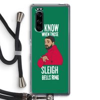 Sleigh Bells Ring: Sony Xperia 5 Transparant Hoesje met koord