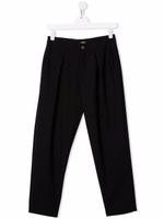 Balmain Kids pantalon à coupe droite - Noir