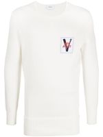 Ports V pull à patch logo - Blanc