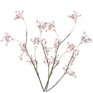 4x stuks kunstbloemen Gipskruid/Gypsophila takken roze 66 cm