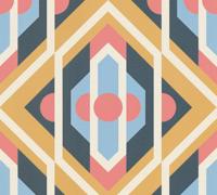 AS Creation Retro Chic - Blauw - Retro - 395314