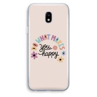 Happy days: Samsung Galaxy J3 (2017) Transparant Hoesje