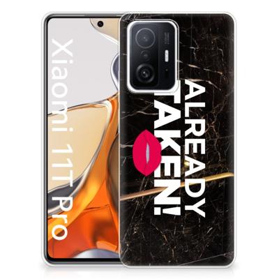 Xiaomi 11T | 11T Pro | Siliconen hoesje | met naam Already Taken Black