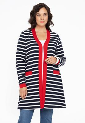 Yoek Cardigan | Blauw | Maat 46/48