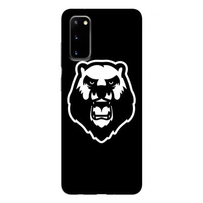 Angry Bear (black): Samsung Galaxy S20 Tough Case