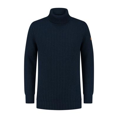 Travelin' Men - Col hals - Marine - Maat XXL Travelin' Men - Col hals - Marine - Maat XXL