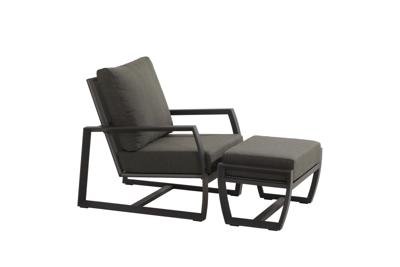New Mauritius lounge tuinstoel met voetenbank