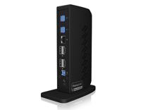 ICY BOX IB-DK2252AC Bedraad USB 3.2 Gen 1 (3.1 Gen 1) Type-C Zwart - thumbnail