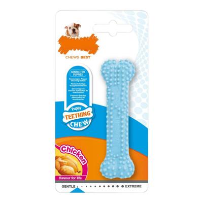 Kauwspeelgoed voor honden Nylabone Blauw Kip Blue Thermoplast Maat XS Puppy's