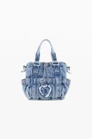 Mini denim schoudertas - BLUE - U