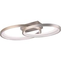LED Plafondlamp Rond 25W Warm Wit 3000K Metaal Mat Nikkel