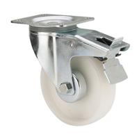 Rueda Ruedas Alex Wit Poliamix Ø 8 cm 130 Kg draaibaar