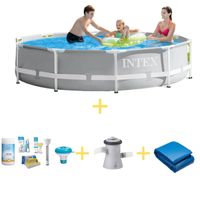 Intex Zwembad - Prism Frame - 305 x 76 cm - Inclusief WAYS Onderhoudspakket, Filterpomp & Grondzeil - thumbnail