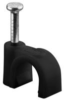 Goobay Kabelclip 7mm rond zwart box(100) - 4113232 Goobay Kabelclip 7mm rond zwart box(100) - 4113232