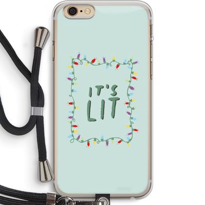 It's Lit: iPhone 6 PLUS / 6S PLUS Transparant Hoesje met koord