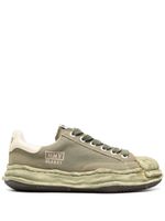 Maison MIHARA YASUHIRO logo-print leather sneakers - Vert - thumbnail