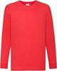 Fruit Of The Loom F240K Kids´ Valueweight Long Sleeve T - Red - 128