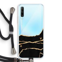 Gouden marmer: Huawei P Smart Pro Transparant Hoesje met koord