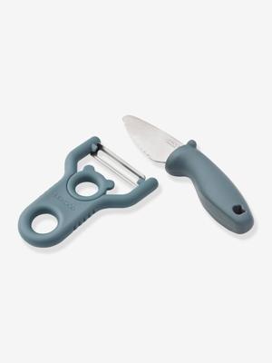 Pertense set mes + LIEWOOD groenteschilmes blauw