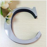 2 PC'S Home Decoratie creatieve persoonlijkheid Engelse letters acryl spiegel 3D DIY muur stickers (C)