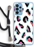 Cheetah color: Samsung Galaxy A52 Transparant Hoesje met koord