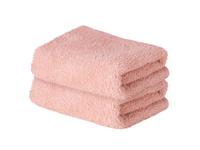 LIVARNO Set van 2 gastendoekjes 30 x 50 cm (Lichtroze)