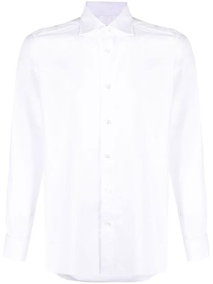Zegna chemise à boutonnière - Blanc