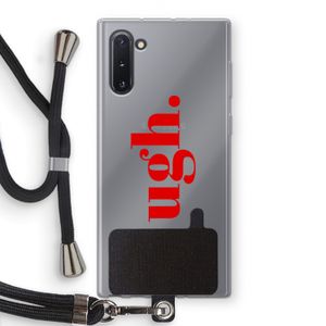 Ugh: Samsung Galaxy Note 10 Transparant Hoesje met koord