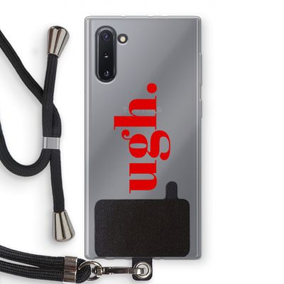 Ugh: Samsung Galaxy Note 10 Transparant Hoesje met koord